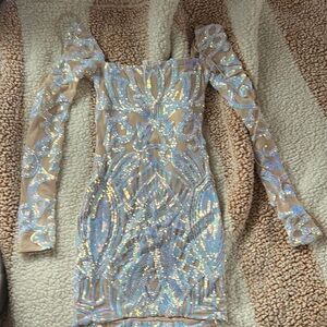 Lucy in the Sky shimmering bodycon dress